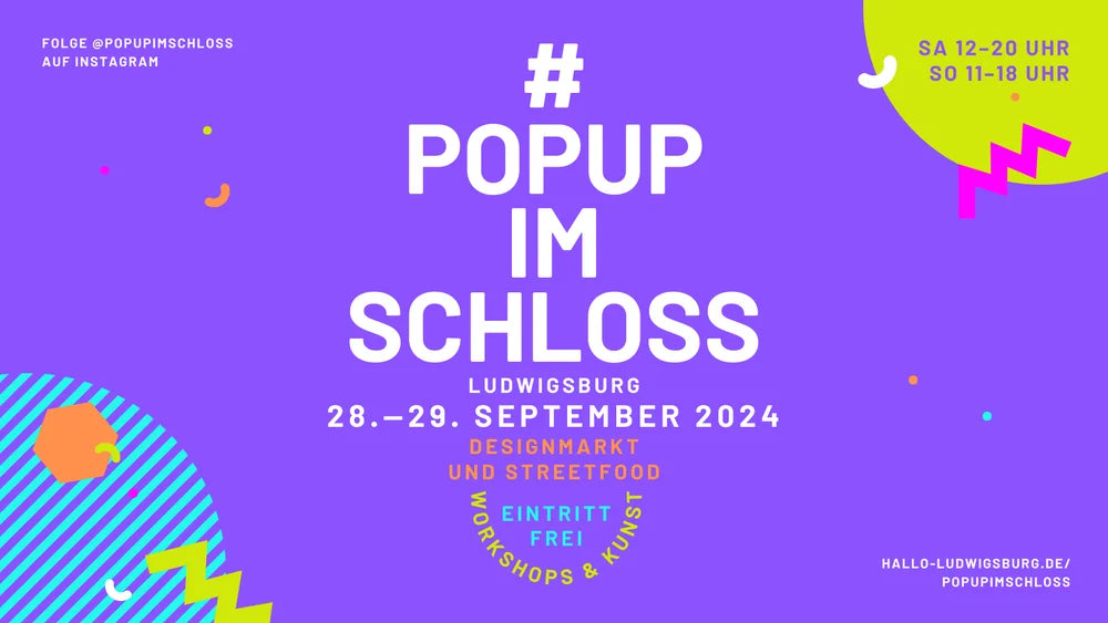 Designmarkt „Popup im Schloss“ in Ludwigsburg