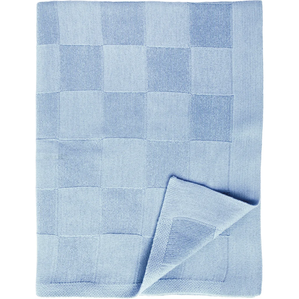 Baby-+Kinder-Decke MORITZ in Hellblau Blau von Eagle Products Größe 75x100 cm