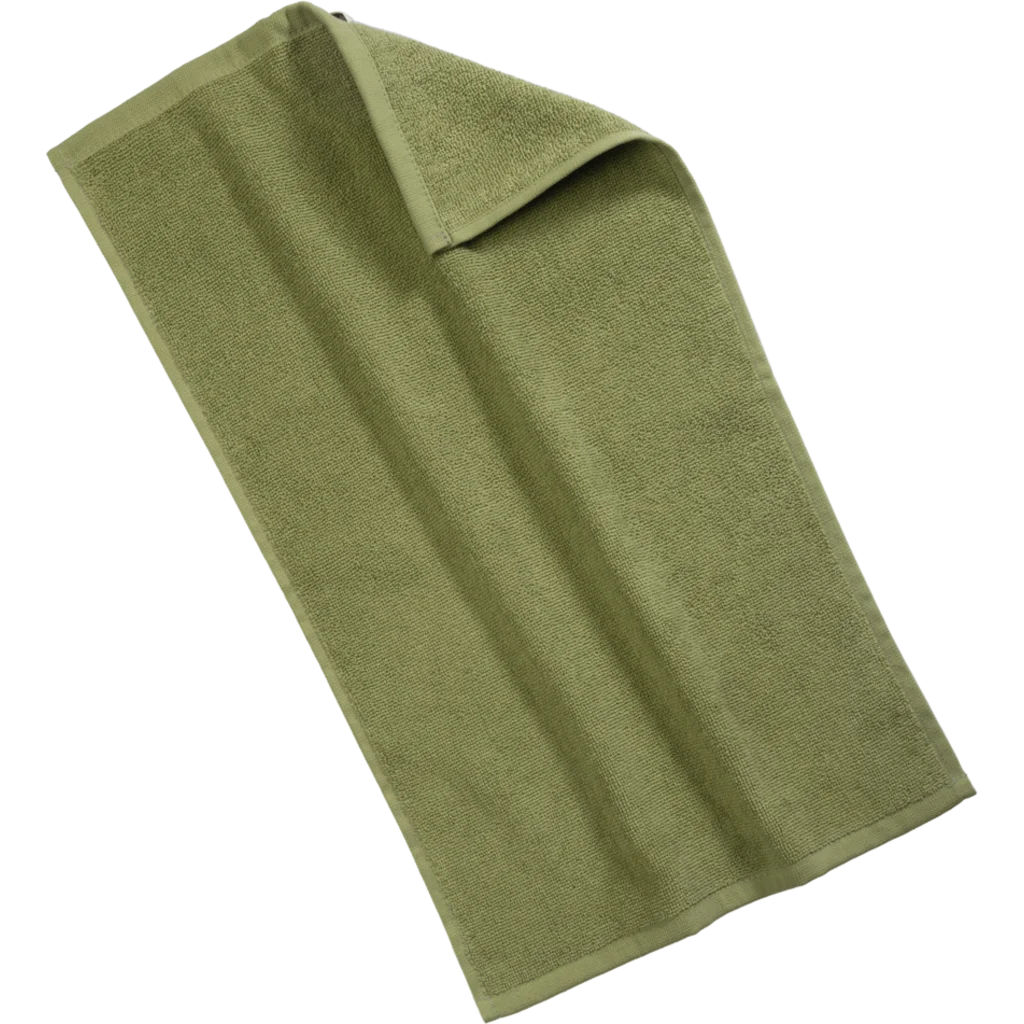 Bio Frottier Gästetuch ORLANDO in Khaki Grün von Living Crafts Größe 30x50 cm