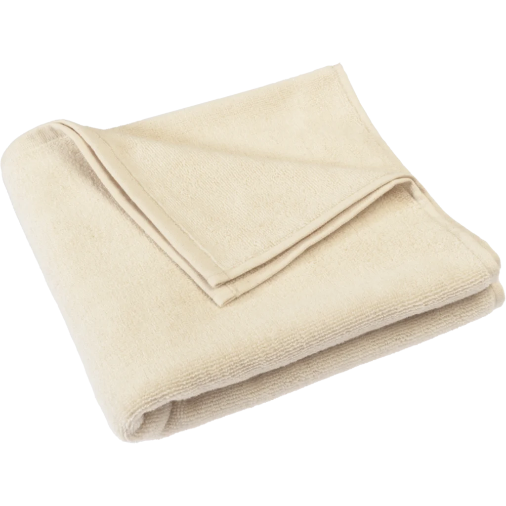 Bio Frottier Handtuch ORLANDO in Creme von Living Crafts Größe 50x100 cm