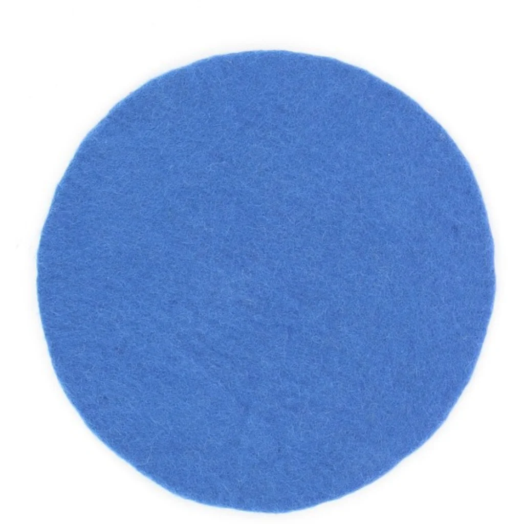 Filz Sitzkissen rund in Jeansblau Blau von GLOBO Größe Ø 35 cm