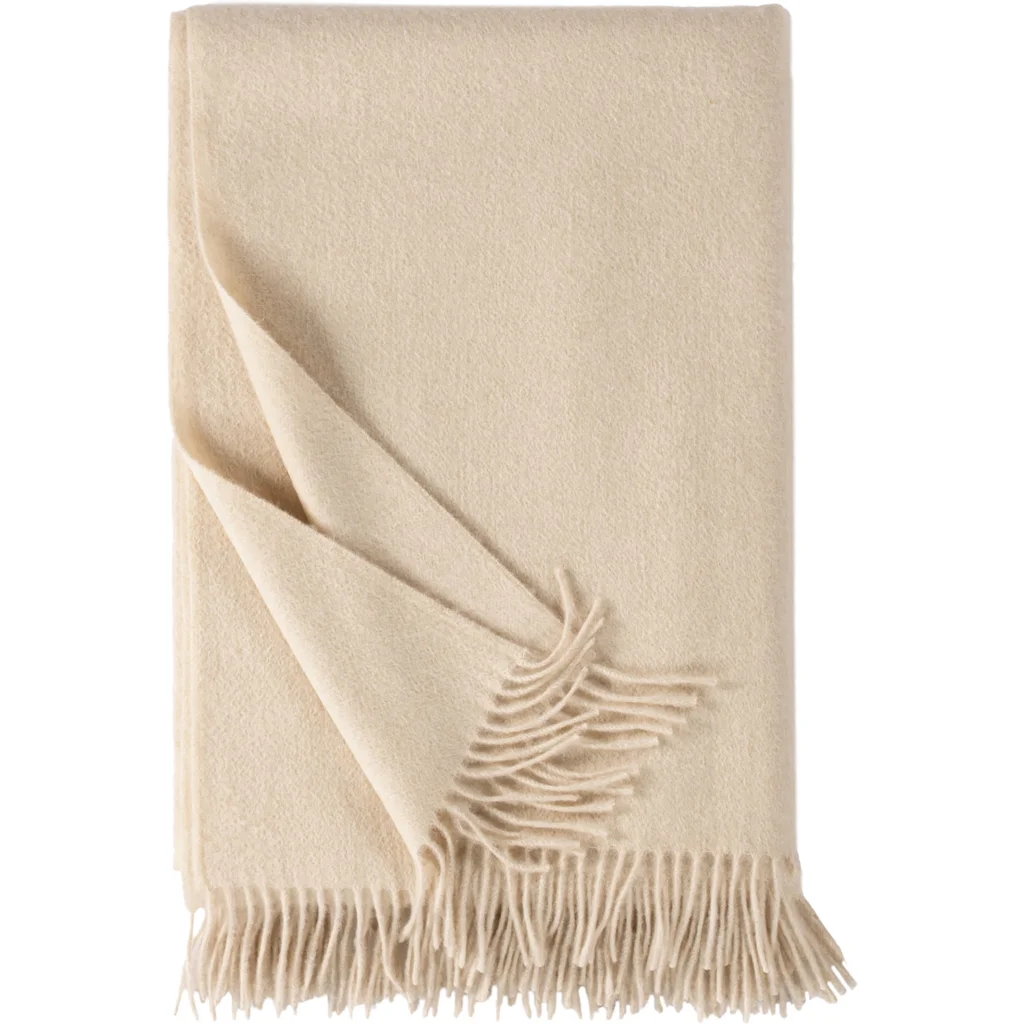 Kaschmir Decke Deluxe in Creme von Eagle Products Größe 130x195 cm