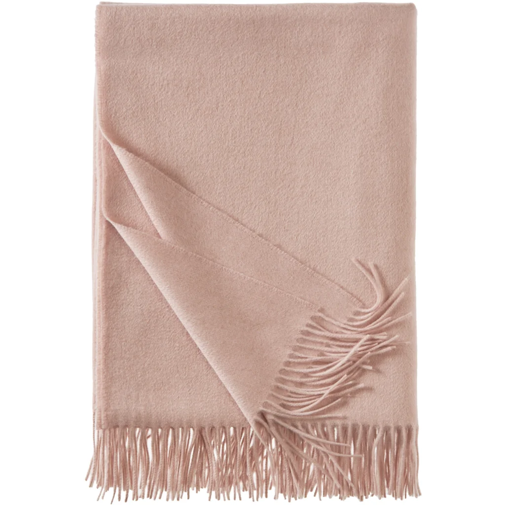 Kaschmir Decke Deluxe in Puder Beige von Eagle Products Größe 130x195 cm