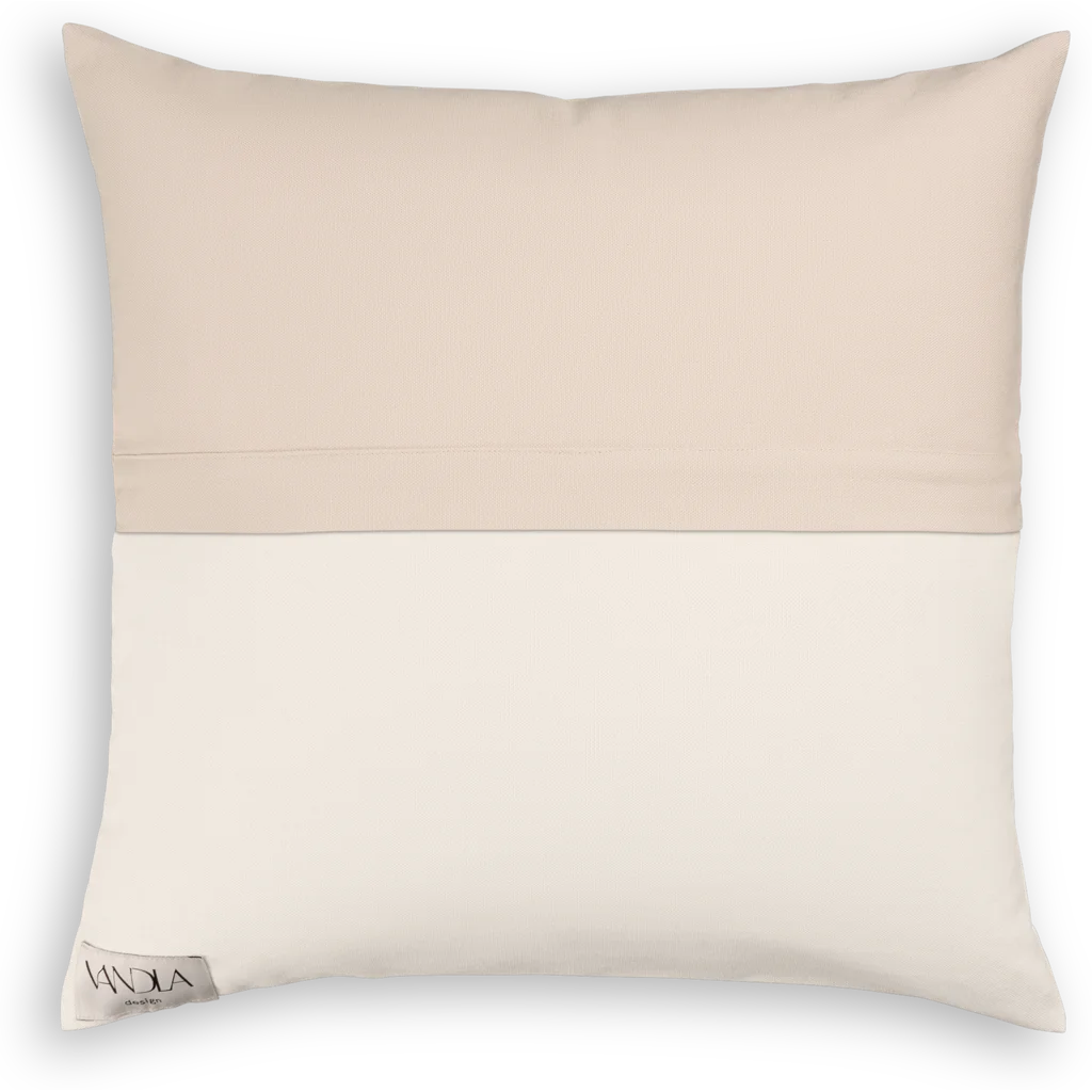 Modulare Kissenhülle Farbkombinationen mit Beige in Beige+Creme von Vandla design Größe 40x40 cm