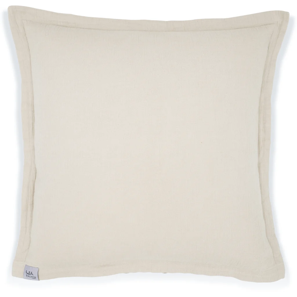 Musselin Kissenhülle in Creme von hutch&putch Größe 50x50 cm